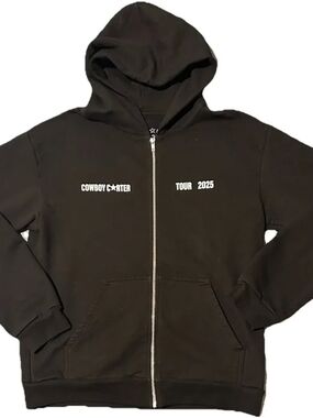 Beyonce Cowboy Carter Tour Sweatshirt Jacket Black Zip Up CCT 2025 Concert Merch